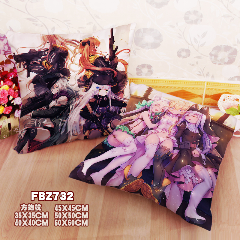 New Girls_ Frontline 45x45cm(18x18inch) Square Anime Dakimakura Throw Pillow Cover Fbz732