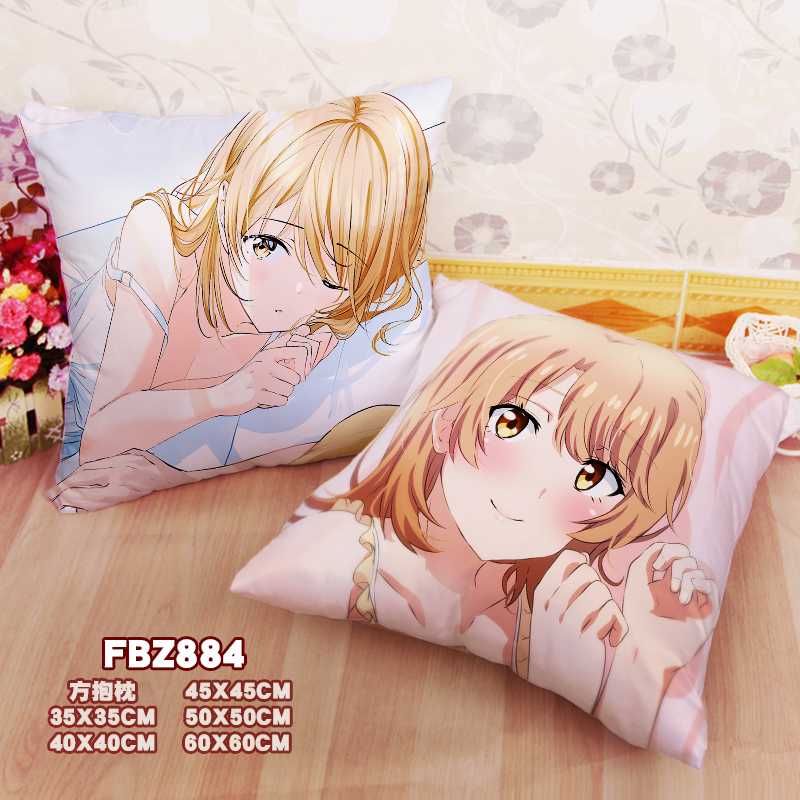 New Iroha Isshiki Oregairu 45x45cm(18x18inch) Square Anime Dakimakura Throw Pillow Cover Fbz884