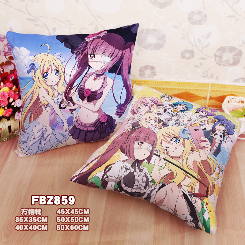 New Jashin Chan Dropkick 45x45cm(18x18inch) Square Anime Dakimakura Throw Pillow Cover Fbz859