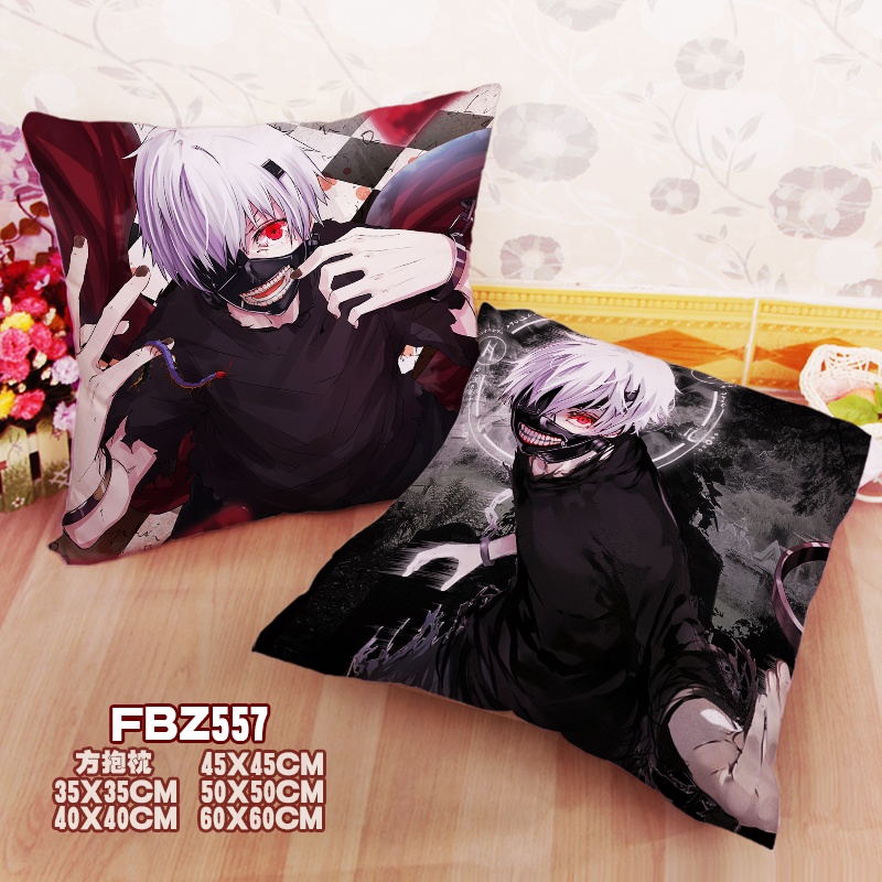 New Ken Kaneki Tokyo Ghoul 45x45cm(18x18inch) Square Anime Dakimakura Throw Pillow Cover Fbz557