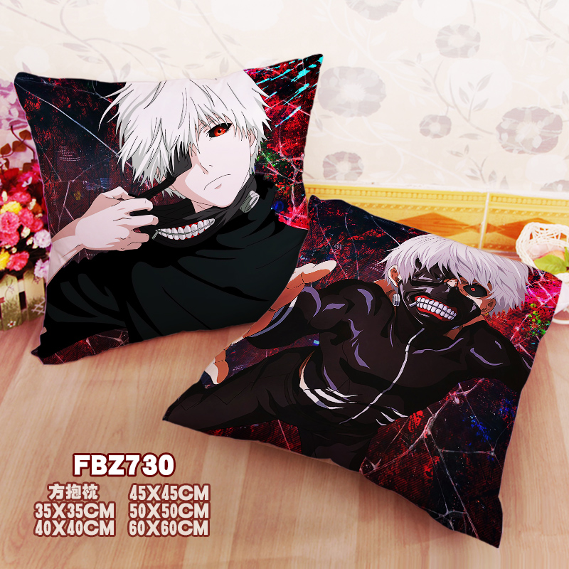 New Ken Kaneki Tokyo Ghoul 45x45cm(18x18inch) Square Anime Dakimakura Throw Pillow Cover Fbz730