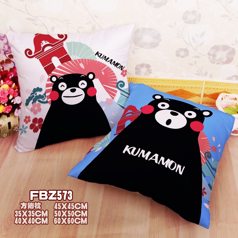 New Kumamon Kumamon 45x45cm(18x18inch) Square Anime Dakimakura Throw Pillow Cover Fbz573