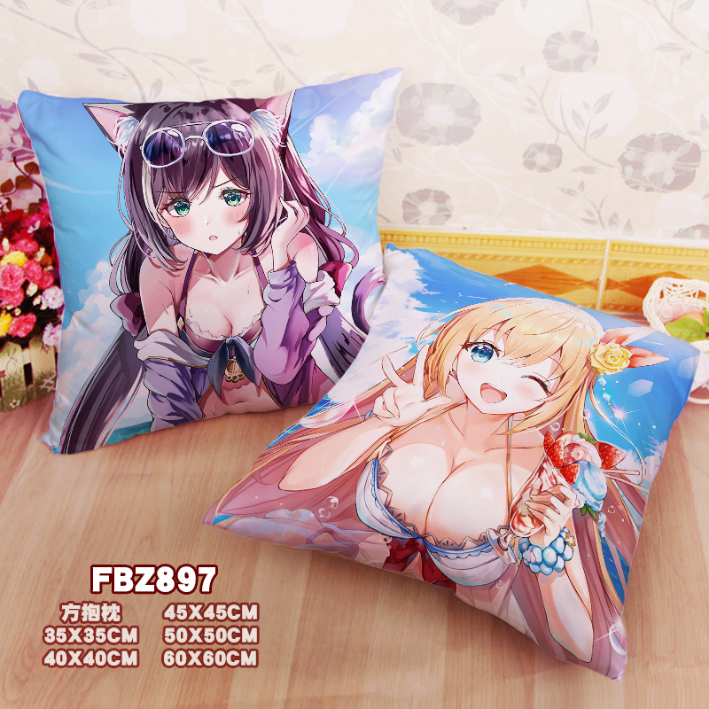 New Kyaru Pecorine Princess Connect Re Dive 45x45cm(18x18inch) Square Anime Dakimakura Throw Pillow Cover Fbz897