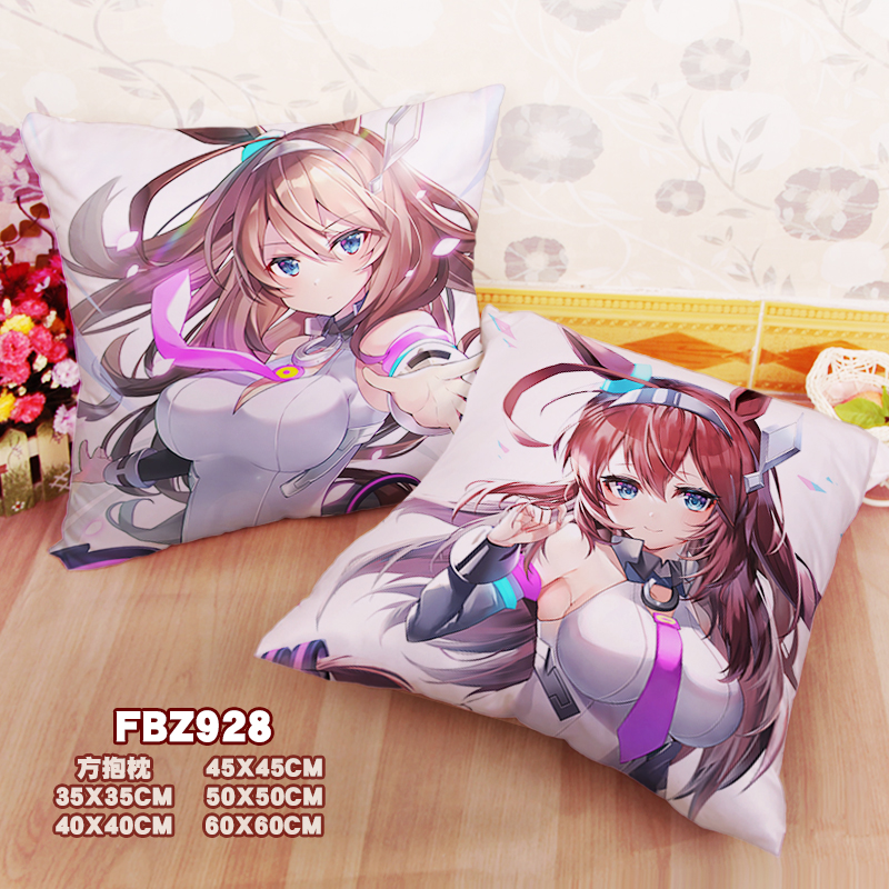 New Mihono Bourbon Uma Musume 45x45cm(18x18inch) Square Anime Dakimakura Throw Pillow Cover Fbz928