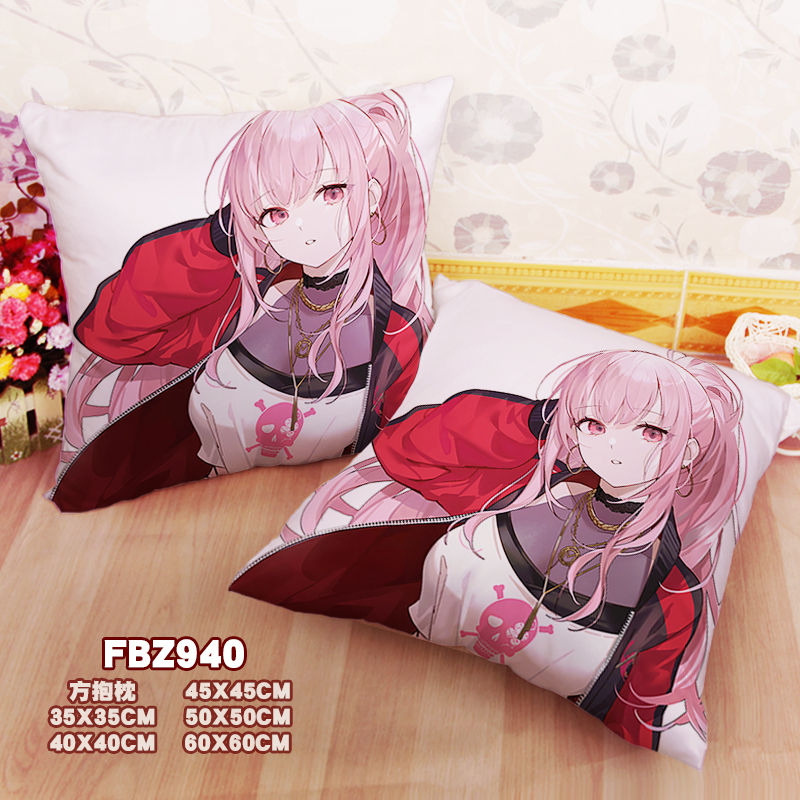 New Mori Calliope Hololive 45x45cm(18x18inch) Square Anime Dakimakura Throw Pillow Cover Fbz940