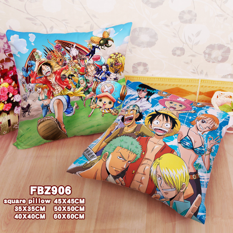 New One Piece 45x45cm(18x18inch) Square Anime Dakimakura Throw Pillow Cover Fbz906
