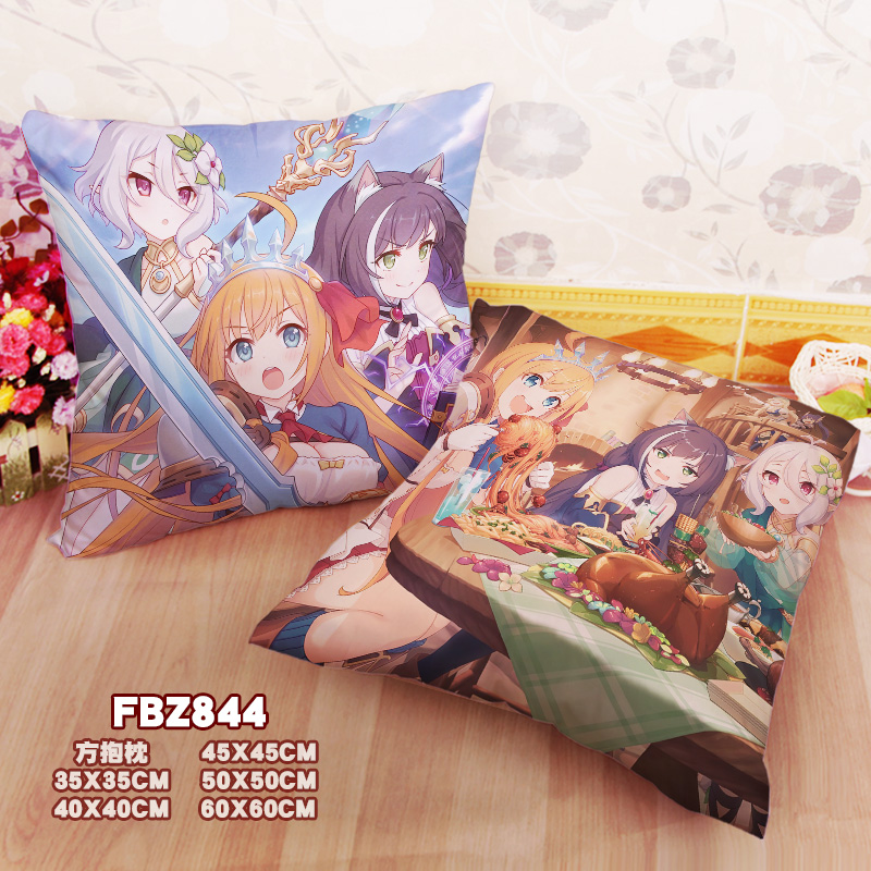 New Princess Connect Re Dive 45x45cm(18x18inch) Square Anime Dakimakura Throw Pillow Cover Fbz844