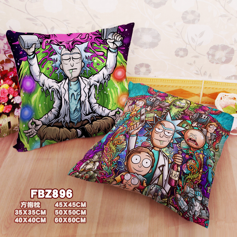 New Rick And Morty 45x45cm(18x18inch) Square Anime Dakimakura Throw Pillow Cover Fbz896
