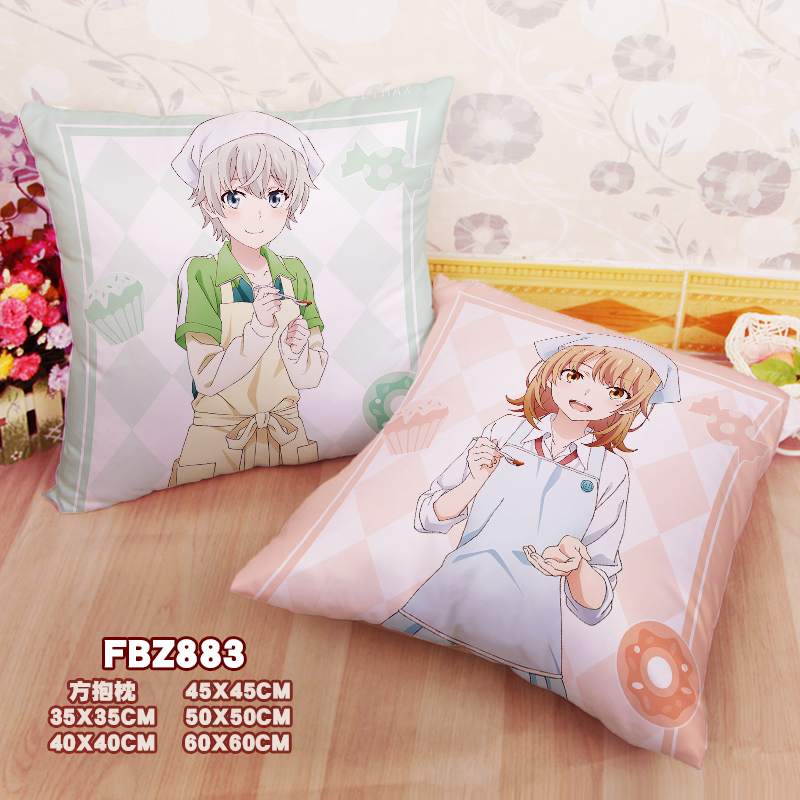 New Saika Totsuka Iroha Isshiki Oregairu 45x45cm(18x18inch) Square Anime Dakimakura Throw Pillow Cover Fbz883