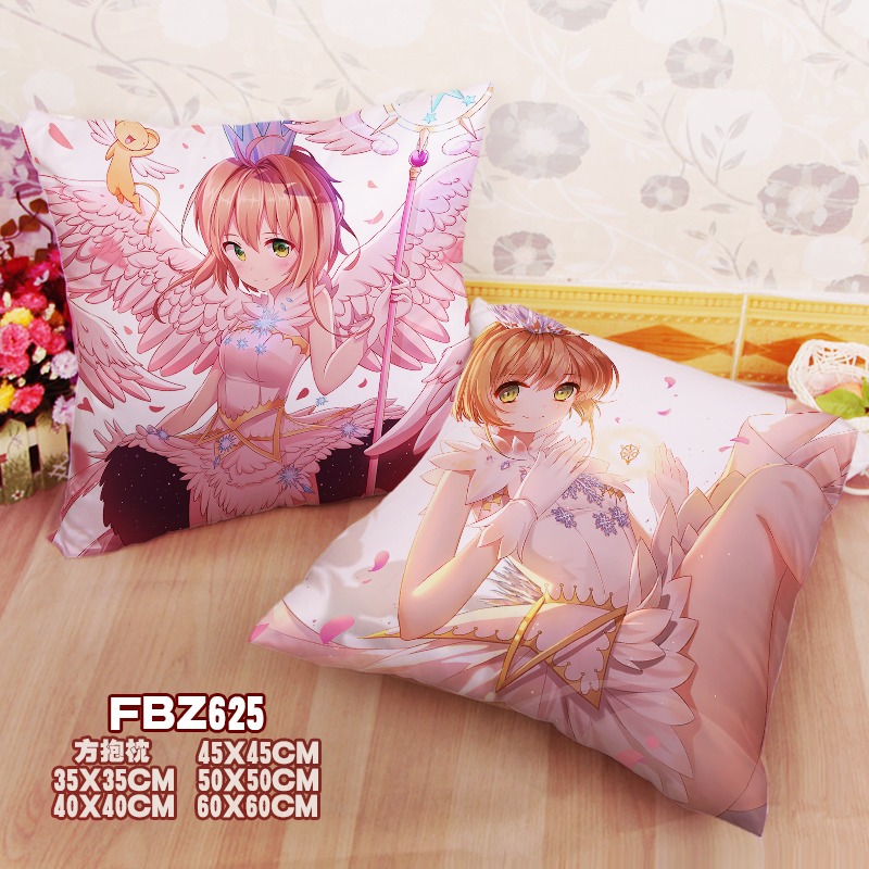 New Sakura Kinomoto Cardcaptor Sakura_ Clear Card 45x45cm(18x18inch) Square Anime Dakimakura Throw Pillow Cover Fbz625