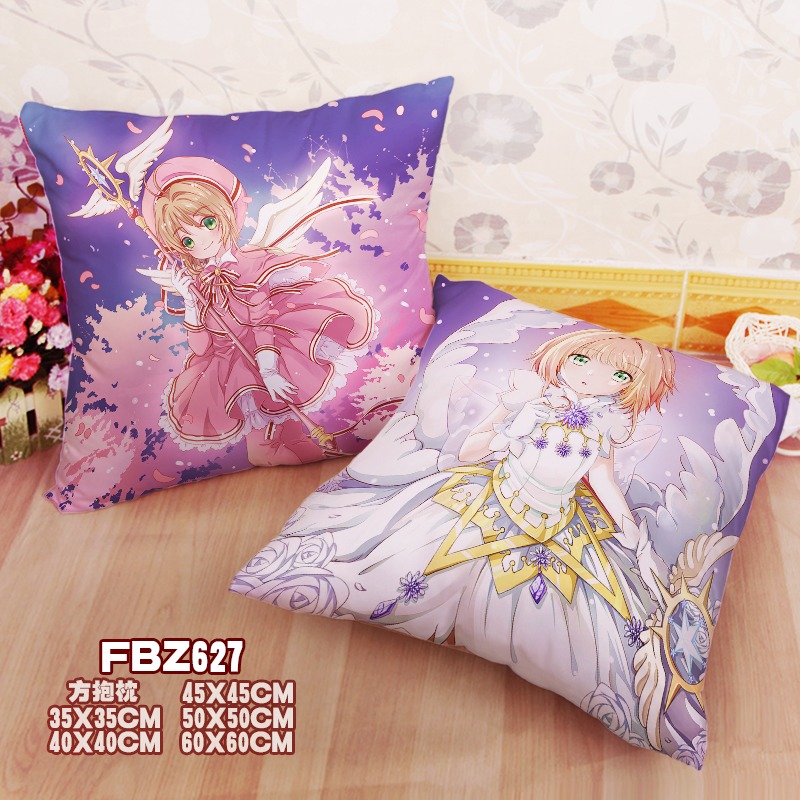 New Sakura Kinomoto Cardcaptor Sakura_ Clear Card 45x45cm(18x18inch) Square Anime Dakimakura Throw Pillow Cover Fbz627