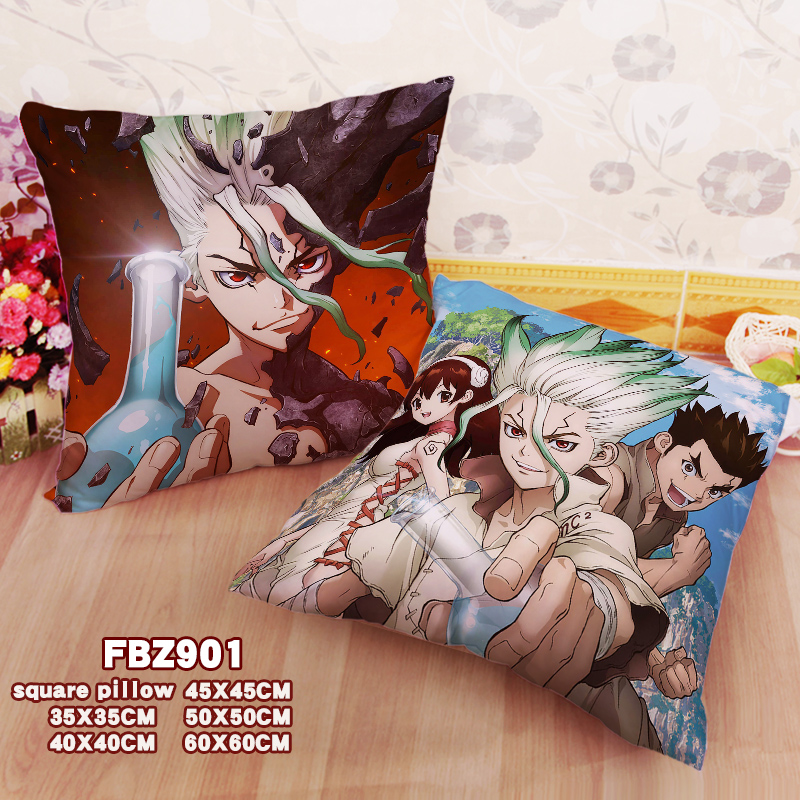 New Senku Ishigami Dr Stone 45x45cm(18x18inch) Square Anime Dakimakura Throw Pillow Cover Fbz901