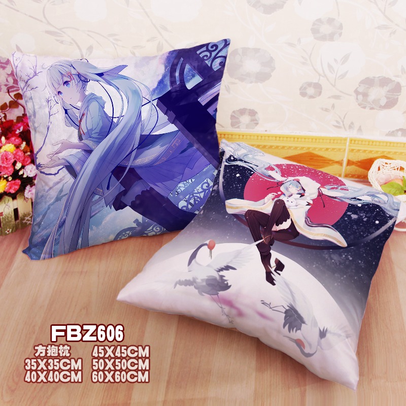 New Snow Miku Vocaloid 45x45cm(18x18inch) Square Anime Dakimakura Throw Pillow Cover Fbz606