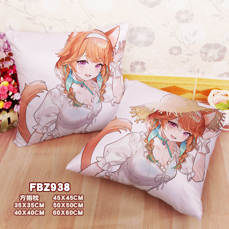 New Takanashi Kiara Hololive 45x45cm(18x18inch) Square Anime Dakimakura Throw Pillow Cover Fbz938