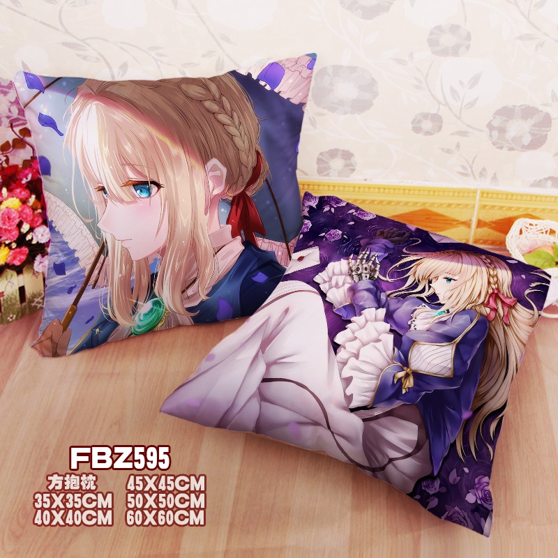 New Violet Evergarden Violet Evergarden 45x45cm(18x18inch) Square Anime Dakimakura Throw Pillow Cover Fbz595