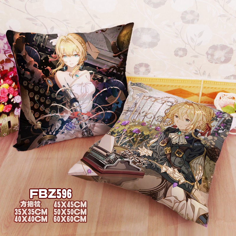 New Violet Evergarden Violet Evergarden 45x45cm(18x18inch) Square Anime Dakimakura Throw Pillow Cover Fbz596