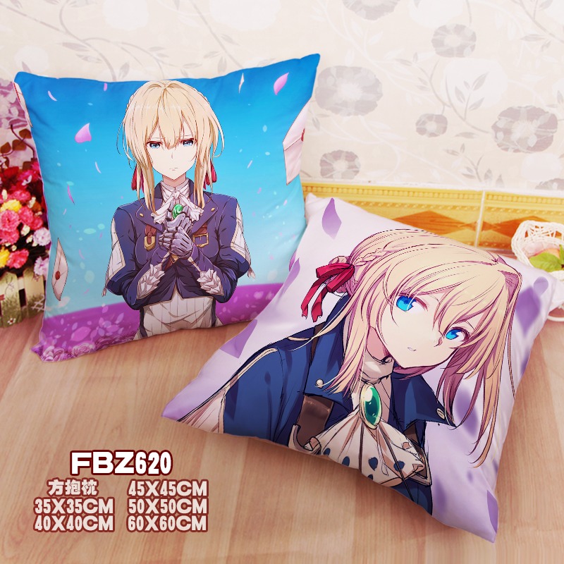 New Violet Evergarden Violet Evergarden 45x45cm(18x18inch) Square Anime Dakimakura Throw Pillow Cover Fbz620