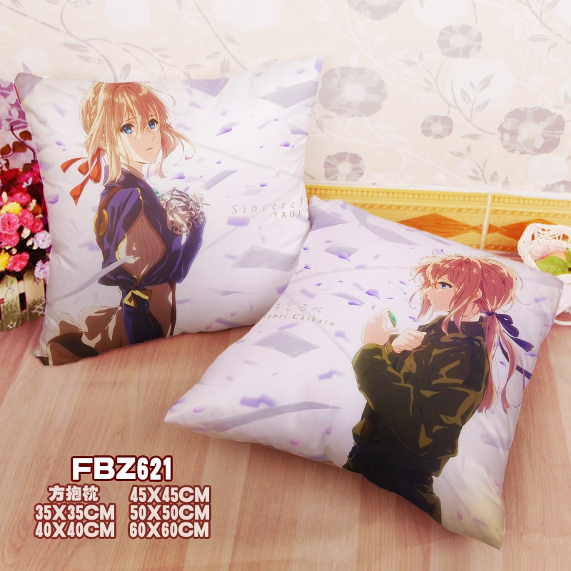 New Violet Evergarden Violet Evergarden 45x45cm(18x18inch) Square Anime Dakimakura Throw Pillow Cover Fbz621