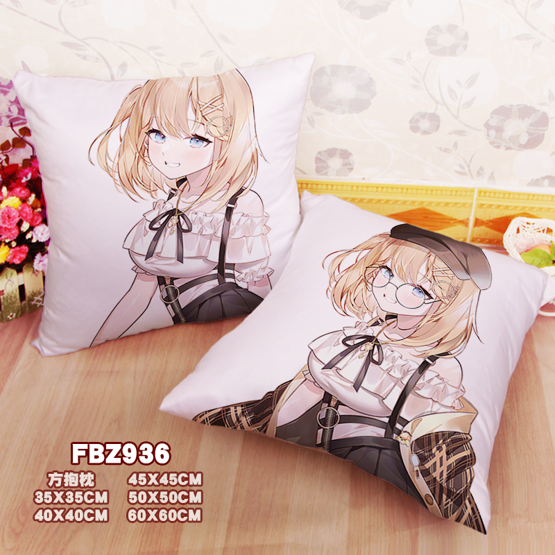 New Watson Amelia Hololive 45x45cm(18x18inch) Square Anime Dakimakura Throw Pillow Cover Fbz936