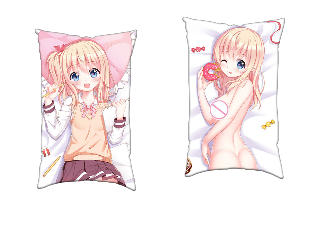 Comic Girls Anime 2 Way Tricot Air Pillow With a Hole 35x55cm(13.7in x 21.6in)