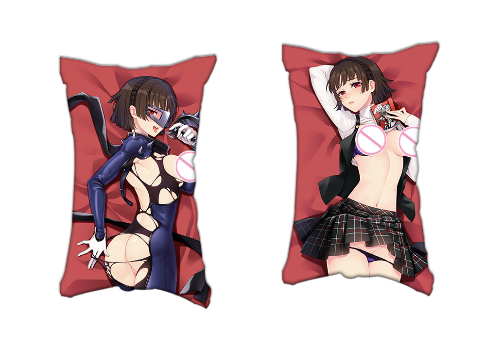 Makoto Niijima Persona5 Anime 2 Way Tricot Air Pillow With a Hole 35x55cm(13.7in x 21.6in)