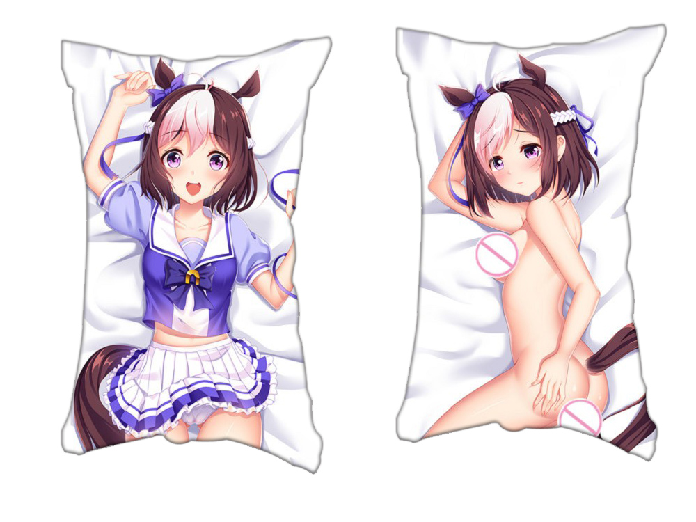 Special Week Uma Musume Pretty Derby Anime 2 Way Tricot Air Pillow With a Hole 35x55cm(13.7in x 21.6in)