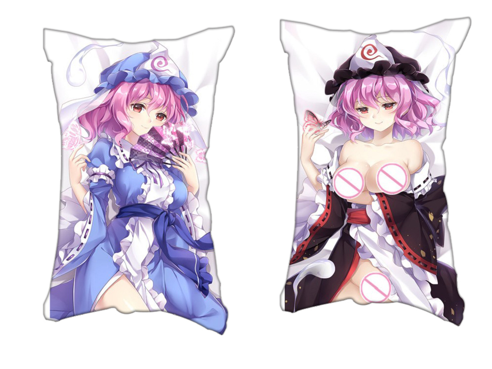 Yuyuko Saigyouji Touhou Project Anime 2 Way Tricot Air Pillow With a Hole 35x55cm(13.7in x 21.6in)