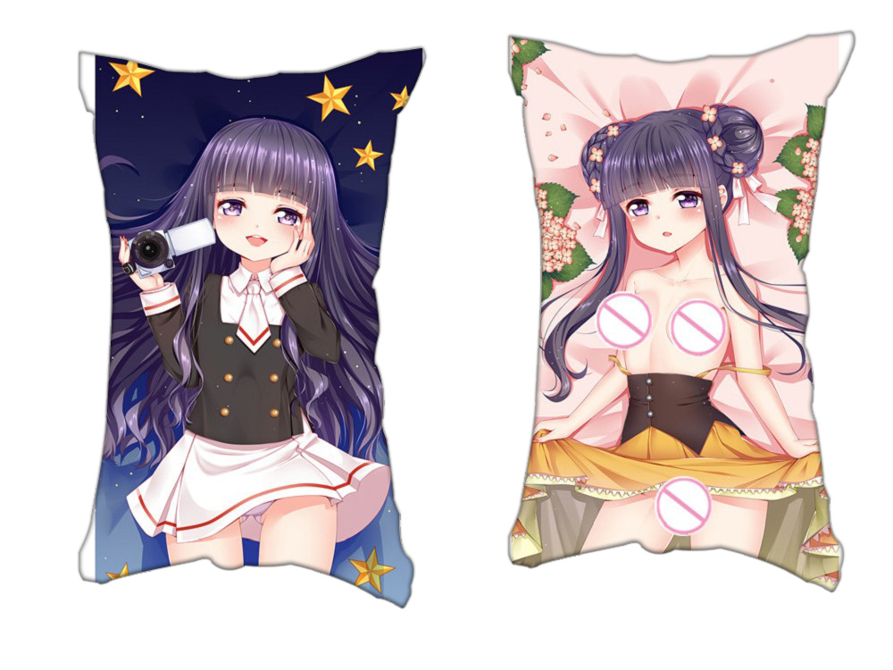 Tomoyo Daidouji Cardcaptor Sakura Anime 2 Way Tricot Air Pillow With a Hole 35x55cm(13.7in x 21.6in)