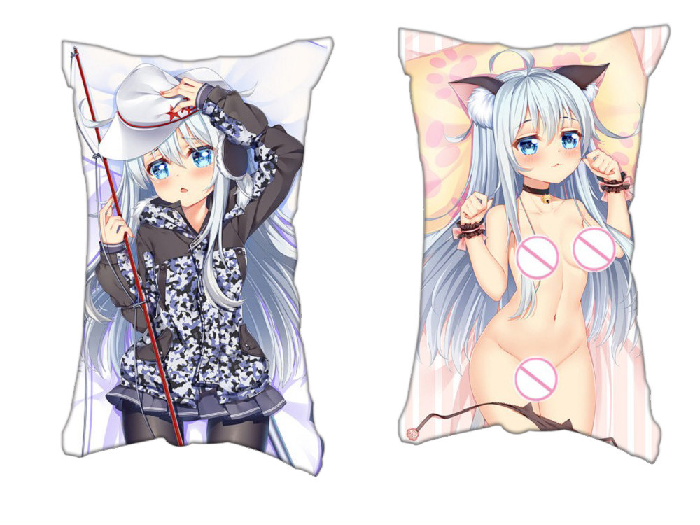 Hibiki Kantai Collection Anime 2 Way Tricot Air Pillow With a Hole 35x55cm(13.7in x 21.6in)