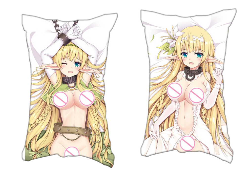 Shela L Greenwood Isekai Maou to Shoukan Shoujo no Dorei Majutsu Anime 2 Way Tricot Air Pillow With a Hole 35x55cm(13.7in x 21.6in)