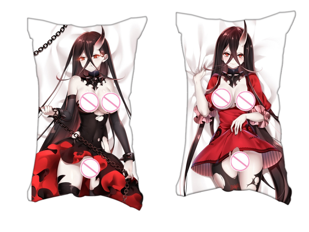 Battleship Water Demon Kantai Collection Anime 2 Way Tricot Air Pillow With a Hole 35x55cm(13.7in x 21.6in)