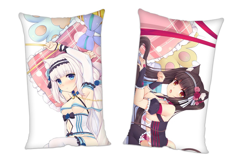 Nekopara Chocola Vanilla Anime 2 Way Tricot Air Pillow With a Hole 35x55cm(13.7in x 21.6in)