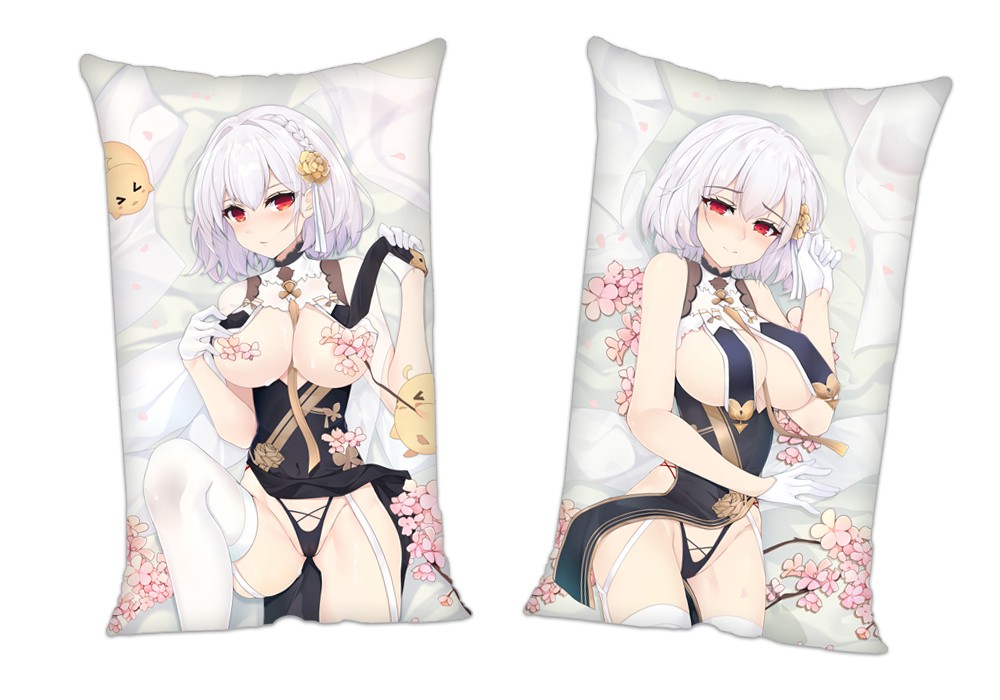 Azur Lane Cheongsam HMS Sirius Anime 2 Way Tricot Air Pillow With a Hole 35x55cm(13.7in x 21.6in)