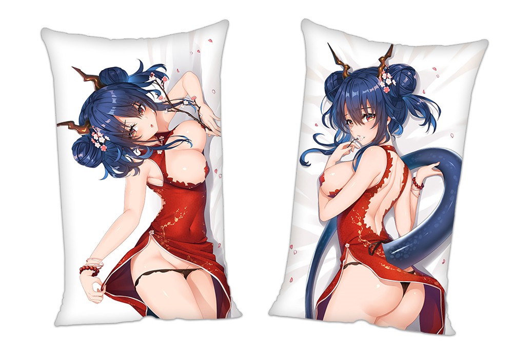 Arknights Ch en Anime 2 Way Tricot Air Pillow With a Hole 35x55cm(13.7in x 21.6in)