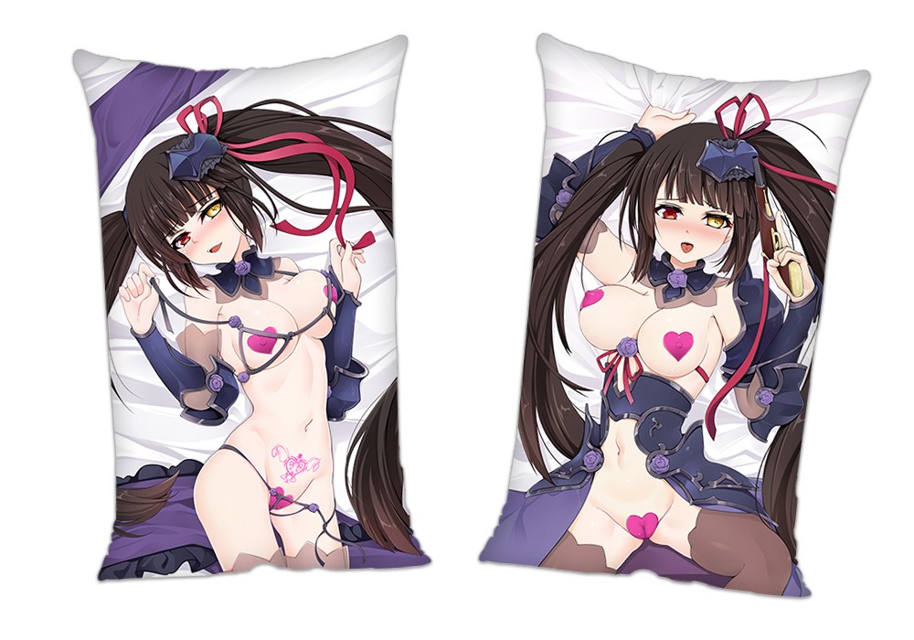 Date A Live Tokisaki Kurumi Nightmare Anime 2 Way Tricot Air Pillow With a Hole 35x55cm(13.7in x 21.6in)