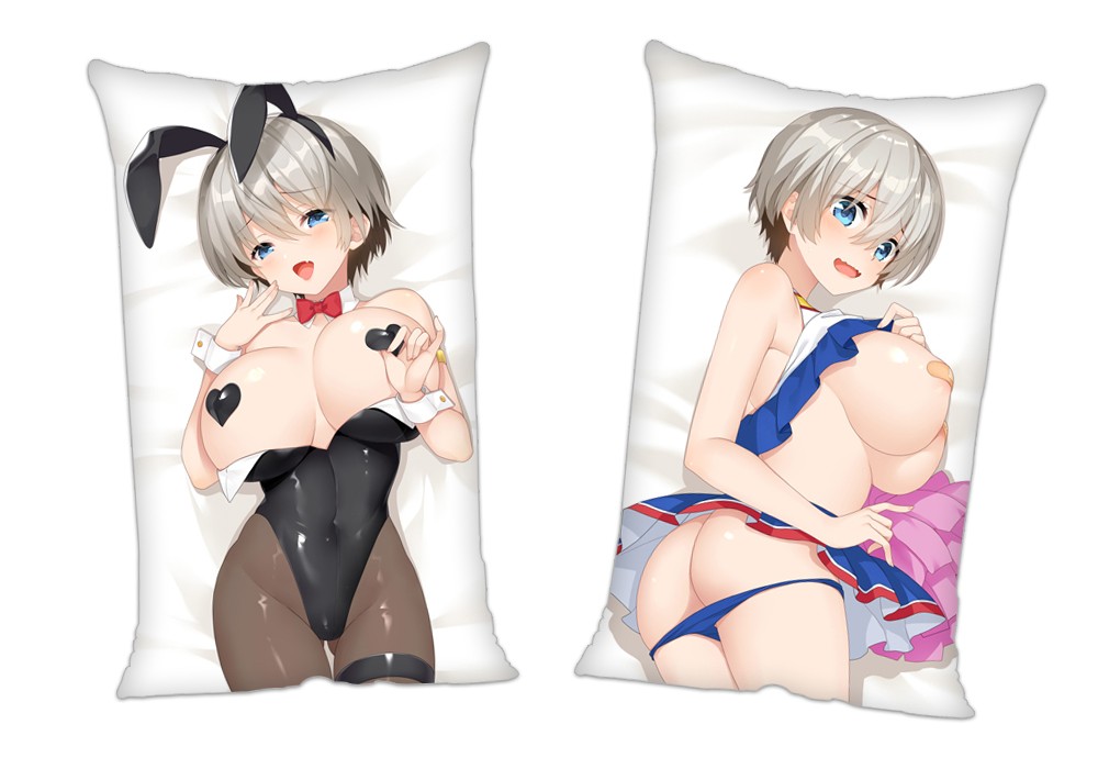 Uzaki chan Wants to Hang Out Uzaki Hana Anime 2 Way Tricot Air Pillow With a Hole 35x55cm(13.7in x 21.6in)