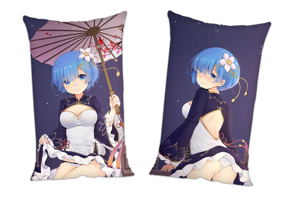 ReZero Starting Life in Another World Rem Cheongsam Anime 2Way Tricot Air Pillow With a Hole 35x55cm(13.7in x 21.6in)