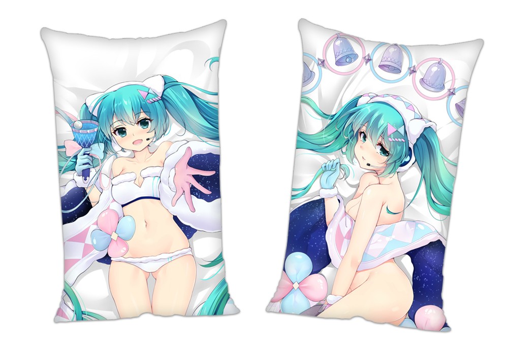 Vocaloid Hatsune Miku MAGICAL MIRAI Anime 2Way Tricot Air Pillow With a Hole 35x55cm(13.7in x 21.6in)