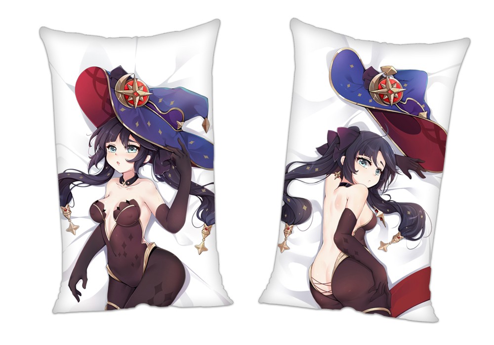Genshin Impact Mona Anime 2Way Tricot Air Pillow With a Hole 35x55cm(13.7in x 21.6in)