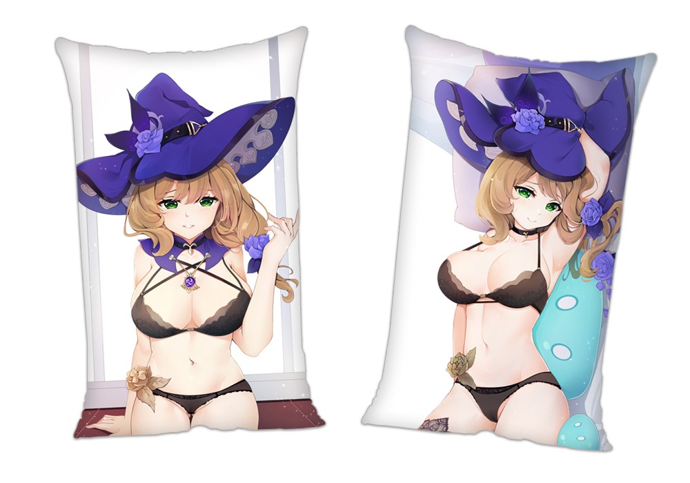 Genshin Impact Lisa Anime 2Way Tricot Air Pillow With a Hole 35x55cm(13.7in x 21.6in)
