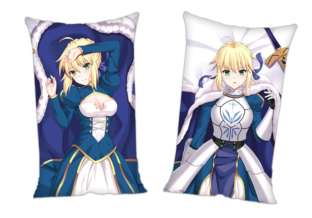Fatestay night Saber Anime 2Way Tricot Air Pillow With a Hole 35x55cm(13.7in x 21.6in)