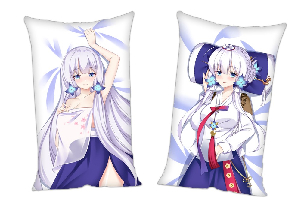 Azur Lane ILLUSTRIOUS Anime 2Way Tricot Air Pillow With a Hole 35x55cm(13.7in x 21.6in)