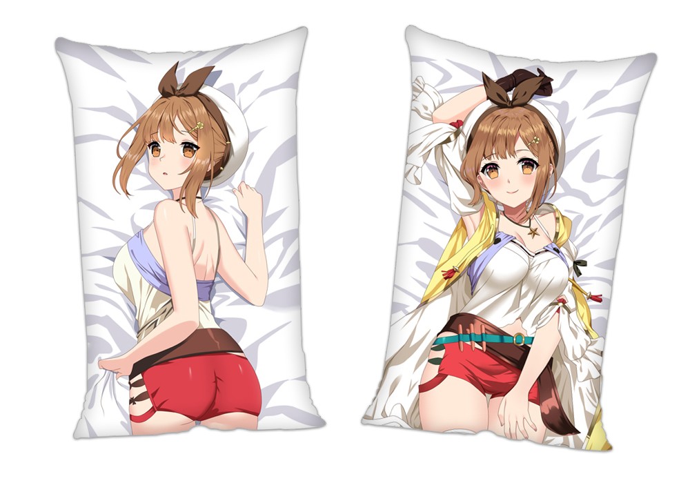 Atelier Ryza Ever Darkness the Secret Hideout Lizard Staudt Anime 2Way Tricot Air Pillow With a Hole 35x55cm(13.7in x 21.6in)