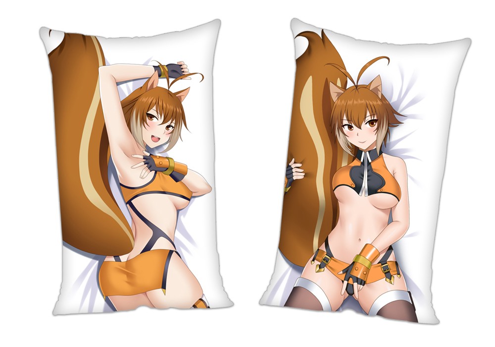 BlazBlue Makoto Nanaya Anime 2Way Tricot Air Pillow With a Hole 35x55cm(13.7in x 21.6in)