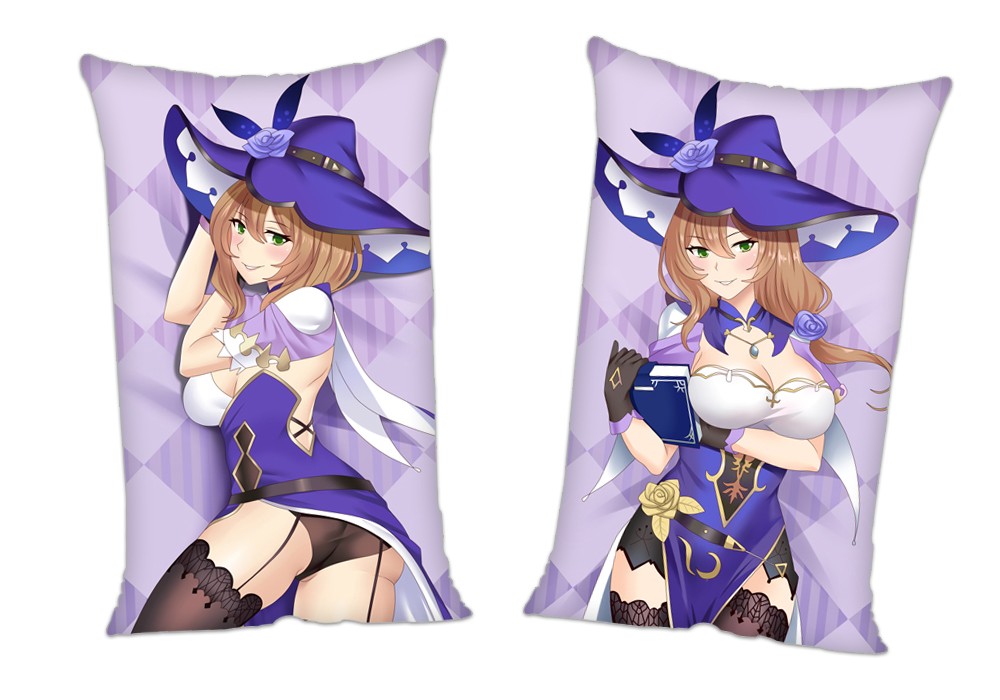 Genshin Impact Lisa Anime 2 Way Tricot Air Pillow With a Hole 35x55cm(13.7in x 21.6in)