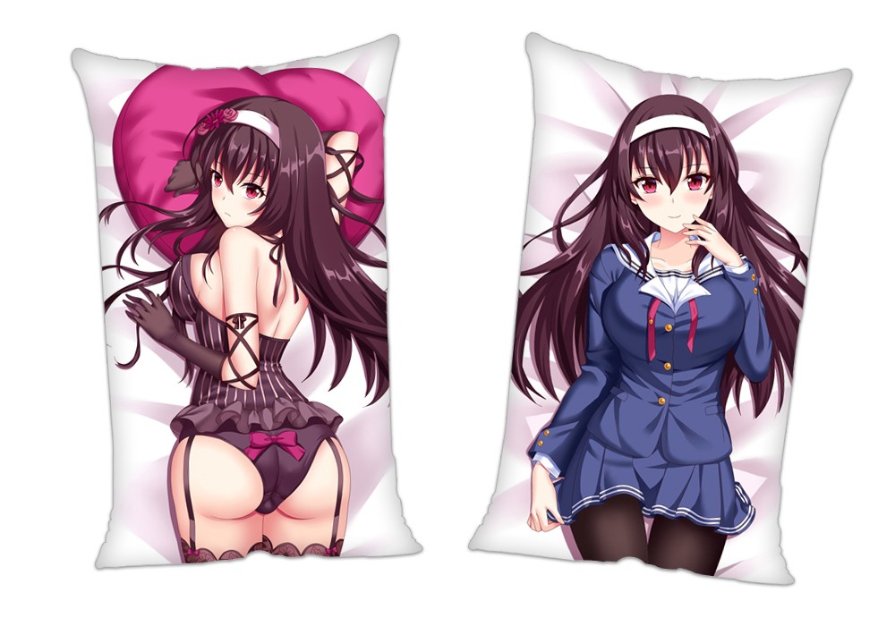 Saekano How to Raise a Boring Girlfriend Utaha Kasumigaoka Anime 2Way Tricot Air Pillow With a Hole 35x55cm(13.7in x 21.6in)