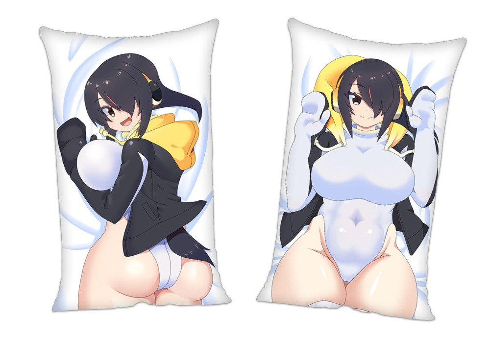 Kemono Friends Emperor Penguin Anime 2Way Tricot Air Pillow With a Hole 35x55cm(13.7in x 21.6in)