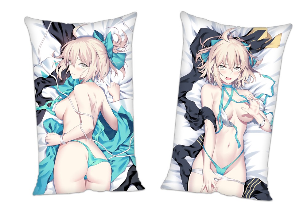 FateGrand Order Okita Souji Anime 2Way Tricot Air Pillow With a Hole 35x55cm(13.7in x 21.6in)