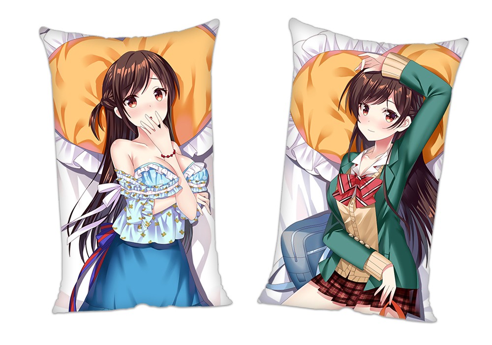 Kanojo Okarishimasu Anime 2Way Tricot Air Pillow With a Hole 35x55cm(13.7in x 21.6in)