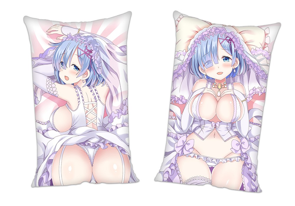 ReZero Rem Anime 2Way Tricot Air Pillow With a Hole 35x55cm(13.7in x 21.6in)